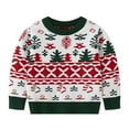 thumbnail image 2 of EGNMCR Kids Ugly Christmas Sweaters Boys Girls Fashion Round Neck Pullover Classic Sweater, 2 of 7