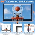 thumbnail image 4 of Ktaxon 44inch Portable Basketball Hoop Outdoor, 4.4-10FT Adjustable Basketball Goal System with PC Backboard Indoor ,Black, 4 of 9