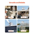 thumbnail image 6 of KFFKFF Commercial Kitchen Exhaust Fan, 1616 CFM Canopy Hood Ventilation System, 0.5HP 375W Direct Drive Unit for Food Trucks, Efficient and Quiet Operation, Suitable for Warehouses, 6 of 9