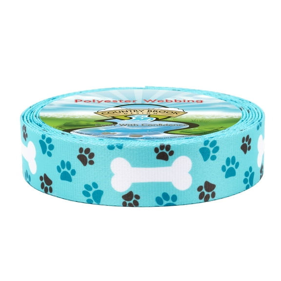 Country Brook Design - Oh My Dog Polyester Webbing (2 Inch, 10 Yards)