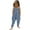 Blue-3, variant on Odeerbi Toddler Girls Cute Jumpsuit Summer Breathable Overall Pants Kids Boys Fashion Imitation Denim Heart Print Suspenders Romper Blue