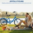 thumbnail image 4 of Uforic 26" Adult Tricycle, Single-Speed 3-Wheel Cruiser Bike with Removable Basket in Blue, 4 of 8