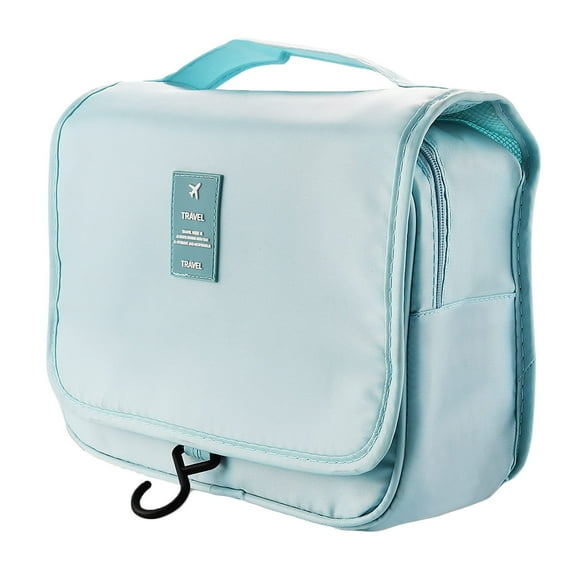 Neceser de viaje colgante Neceser de cosméticos colgante para mujer Neceser de maquillaje de viaje portátil para artículos de aseo Bolsa organizadora de baño con gancho resistente