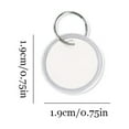 thumbnail image 2 of 100 Pieces DIY Dog Tags Multipurpose Craft Prop Handicraft Material Small  Pendant Accessory Key Craft Props, 2 of 9