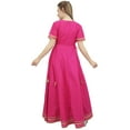 thumbnail image 2 of Bimba Jupe Kurta Longue en Coton Magenta pour Femmes Vêtements Indiens - 12, 2 of 4