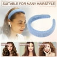 thumbnail image 7 of Unique Bargains Fluffy Fuzzy Headband Solid Color Hair Band Plush Headband Soft Fuzzy Hair Hoop Fashion Accessory Blue, 7 of 7