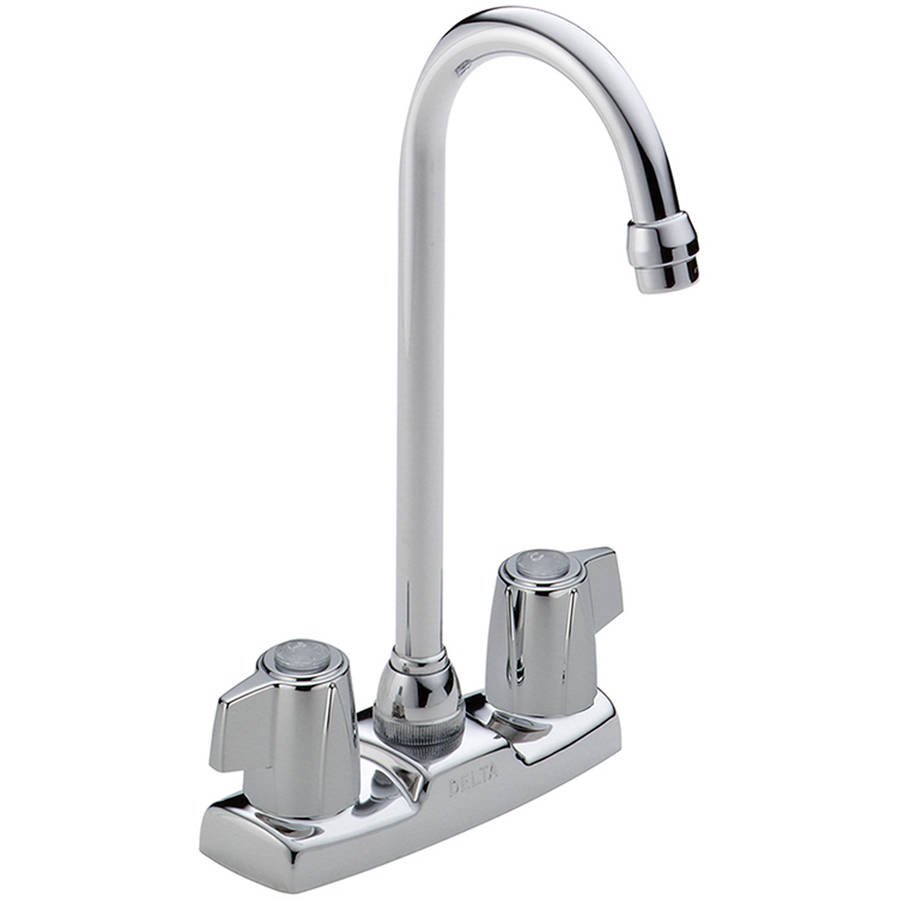 Delta 2171LF Classic Bar Faucet with Two Blade Handles, Chrome