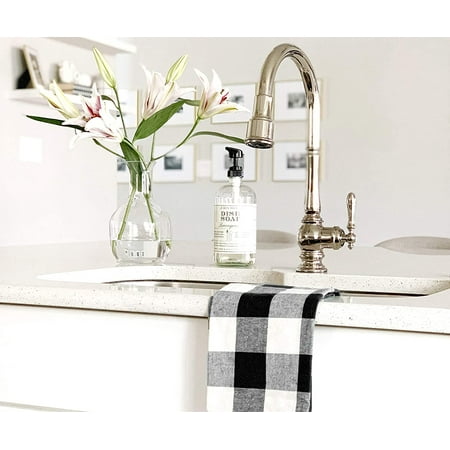 Black And White Kitchen Cloths Buffalo Plaid Dish Towel Buffalo Checked Dish Towel Black Kitchen Towels Cotton Checkered Dish Towel Plaid Tea Towels Set Of 3 Black And White 28x18 Walmart Canada