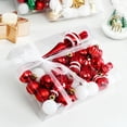 thumbnail image 6 of 34pcs Christmas Ball Ornaments Hand Painted Shatterproof Christmas Baubles Hanging Xmas Tree Holiday Wedding Party Decoration, 6 of 19
