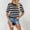 Black, variant on YHAJDS Summer Tops Blouses Contrast Short Sleeve Round Neck Knit Tee Casual Shirt