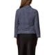 thumbnail image 3 of Chaquetas de cuello INSPIRE CHIC para mujer, de manga larga, con botones de perla y bolsillos, abrigos con ribete en contraste, talla XL, azul marino, 3 of 6