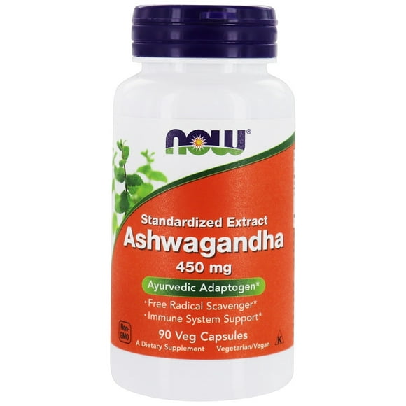NOW Foods - Ashwagandha Standardized Extract 450 mg. - 90 Vegetable Capsule(s)