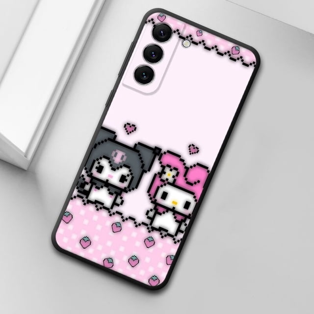 Funda de teléfono Wear A Bow Kuromi y My Melody para Samsung Galaxy A53 A54 A51 A52 A73 A72 A71 A12 A13 A14 A70 A50 A21 A33 A42 Funda xuanjing unisex