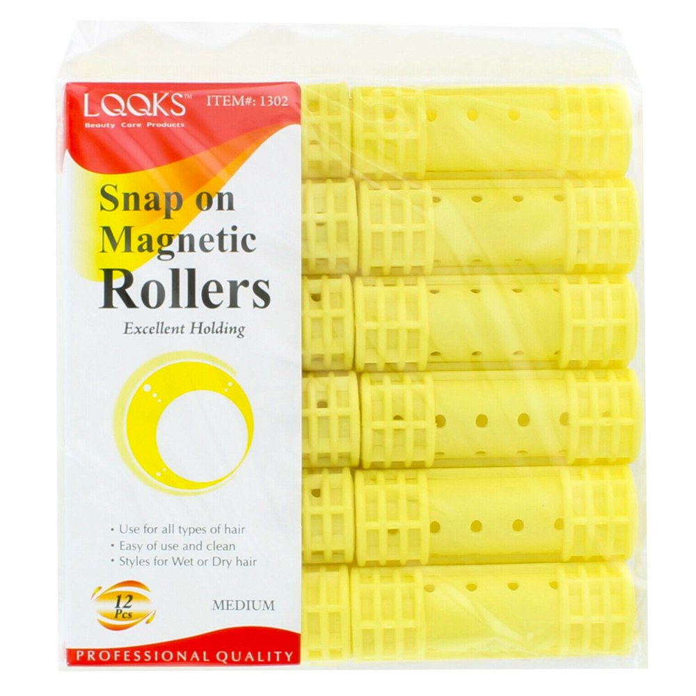 Snap On Rollers Curler Hair Wave Set Large Jumbo Medium Small