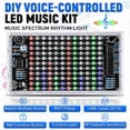 thumbnail image 2 of DIY Sound Control LED Music Spectrum Rhythm Light Kits Audio Frequency Display PCB Soldering Project Practice Solder Kit,1 * DIY LED Music Spectrum Light kit, 2 of 7