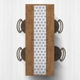 thumbnail image 2 of Creative Products Gray White Captains Wheel 16x90 Poly Twill Table Runner, 2 of 3