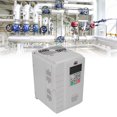thumbnail image 1 of 4KW 6HP AC 25A Variable Frequency Drive, 220 Volts 1 Phase Input 380 Volts 3 Phase Output VFD Inverter, 8 Programmable PID Controllng CNC Vector Control Kit For Fans Pumps Air, 1 of 8