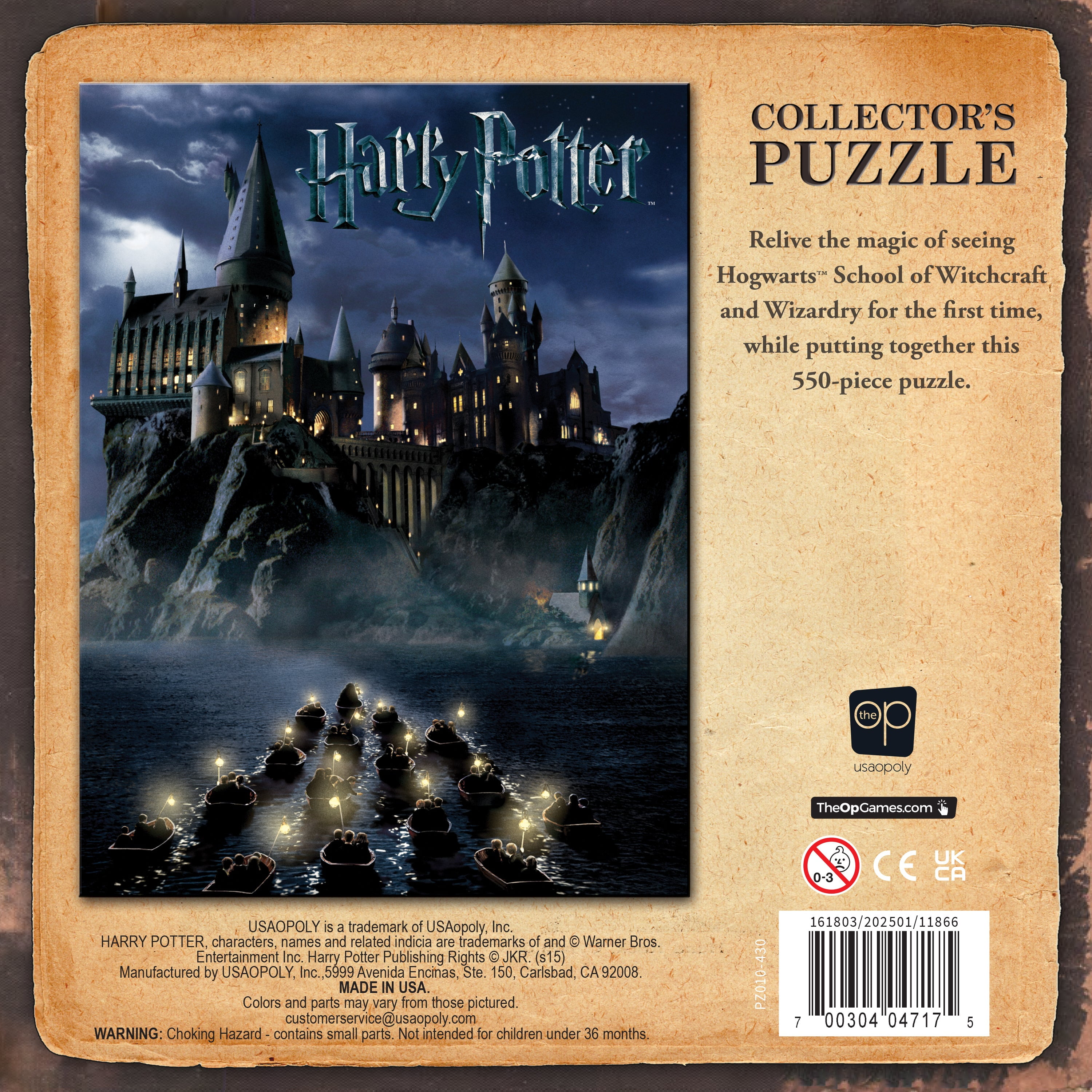 World of Harry Potter 550 Piece Jigsaw Puzzle, by Usaopoly