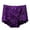 Purple, variant on Women's Plus Size High-Waisted Lace Panties Hollow-Out Sheer Briefs Tummy Control Full Coverage Underwear