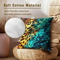 thumbnail image 5 of Leopard Print Throw Pillow Covers - Animal Skin Pillow Covers Set of 2 Decorative Pillowcases Cheetah Cushion Cover for Sofa Couch Bed Home Decor 20x20 Inch, 5 of 6