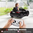 thumbnail image 4 of Qaba 12V Kids Electric Car, Maserati Gran Turismo Licensed Electric Car for Kids w/ Remote Control, Soft Start, LED Lights, Music, Horn, Black, 4 of 9