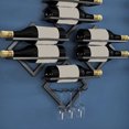thumbnail image 4 of Cheers 1 Set Practical Wine Rack Easy Installation Iron Wall Mountable Punch Free Bottle Holder for Daily Use, 4 of 7