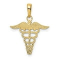 thumbnail image 3 of FJC Finejewelers 14k Yellow Gold Caduceus Charm, 3 of 4