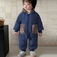 thumbnail image 5 of UAMVSH Baby Boys Girls Snowsuit with Ears Fleece Lined Long Sleeve Onesies Warm Hooded Puffer Jumpsuit Romper Newborn Winter Clothes, 5 of 7
