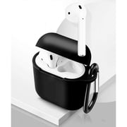 1-Pack Protective Silicone Case Cover for Apple AirPods – Shockproof Skin with Keychain Clip, Durable Anti-Slip Shell for AirPods Charging Case (1st & 2nd Gen) TIKA