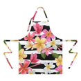 thumbnail image 2 of Pioneer Flower Floral Print Pattern Apron-Garden Aprons for Women with Pockets-Cotton Linen Waterproof Kitchen Cooking Gardening Aprons Adjustable for Kitchen,Cooking,BBQ and Salon 33x27 Inch, 2 of 7
