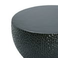 thumbnail image 3 of LuxenHome Mod Black Cement Round Outdoor Coffee Table, 3 of 6