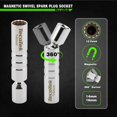 thumbnail image 3 of TecoTek 11Pcs 3/8" Drive Spark Plug Socket Set with Click Torque Wrench, Spark Plug Gapper, Universal Joint, Extension Bar, 9/16", 5/8", 3/, 3 of 9
