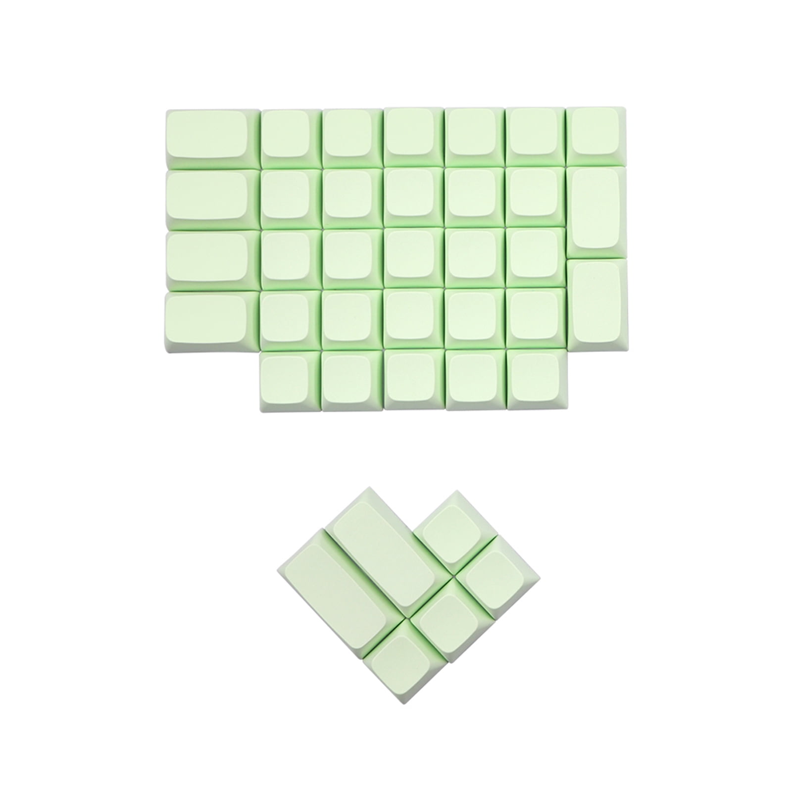 76PCS PBT Blank Keycaps Ergodox Mechanical Gaming Keyboard XDA Profile for Key C