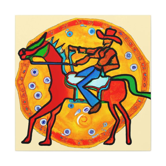 Saddle in Soft Colors - Canvas