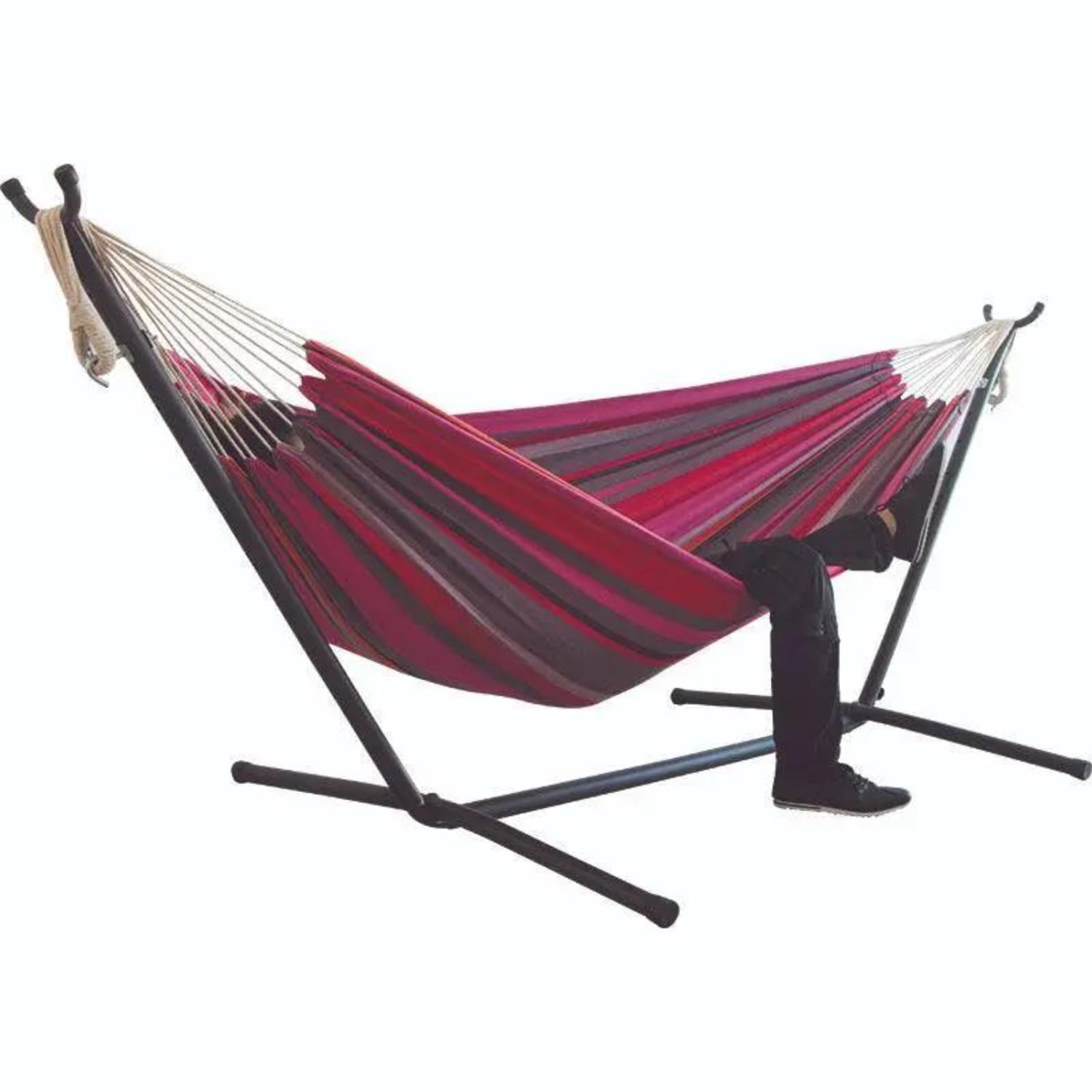 Canvas Camping Hammock Double Widened Single Hammock Chair Without Stand for Outdoor Enthusiasts(Without Stand)