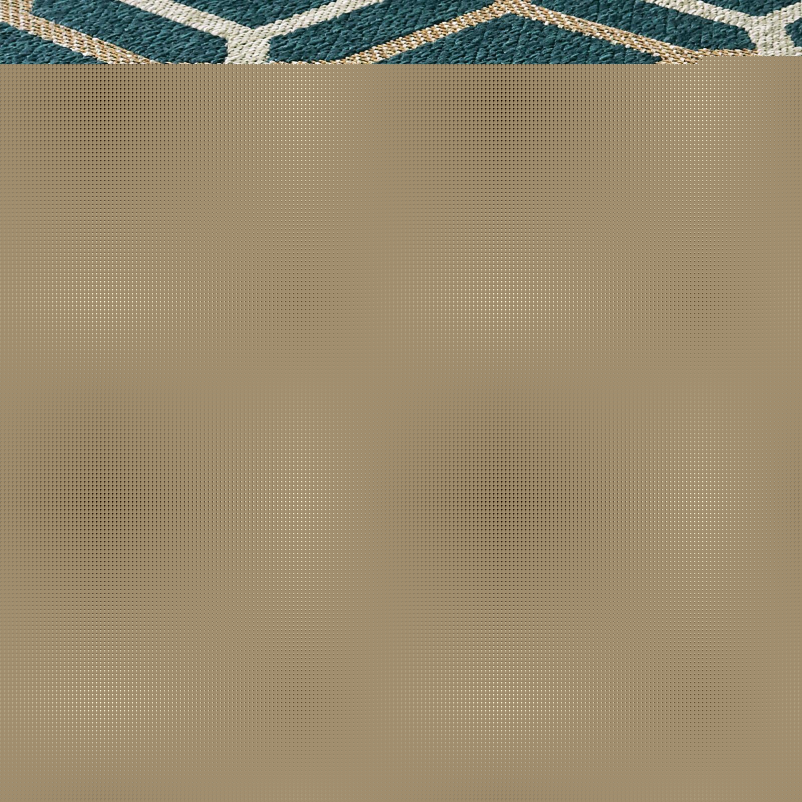 thumbnail image 2 of Avalon Home Lakeland Geo Tile Teal Indoor/Outdoor Area Rug, 2 of 3