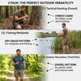 thumbnail image 3 of 3 Pack Duck Hunting Camo Shorts Men, 7 Inch Inseam Camo Mesh Design Breathable for Running, Training, Gym Workouts, 3 of 6