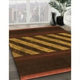 thumbnail image 3 of Ahgly Company Machine Washable Indoor Rectangle Transitional Mahogany Brown Area Rugs, 2' x 5', 3 of 7