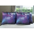 thumbnail image 6 of Ambesonne Nature Throw Pillow Cover 4 Pack, Northern Aurora Borealis, 18", Blue Purple, 6 of 7
