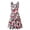 Red, variant on Women Sleeveless Tank Dress Summer Fashion Floral Print Tank Dress Formal Party Dance Dress A Line Waist Slim Bodycon Dress Mini Dresses