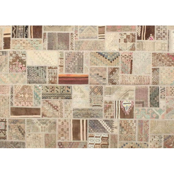 Ahgly Company Machine Washable Indoor Rectangle Contemporary Orange Salmon Pink Area Rugs, 8' x 10'