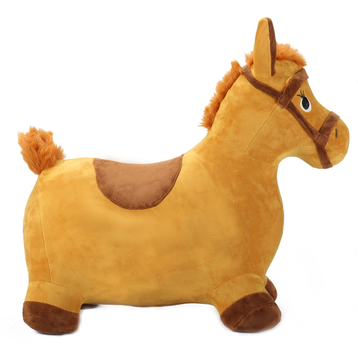 Yellow Hopping Horse Outdoors Ride on Bouncy Animal Play Toys Inflatable Hopper for sale online 