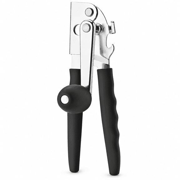 PLERISE Heavy Duty Stainless Steel Manual Can Opener, Smooth Edge for Seniors Kitchen Restaurant Big Cans, 1 pack