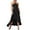 Black, variant on Prom Dress Holiday Party Dresses for Women Casual Dress Flowy Summer Party Dress With Ruffled Straps Elegant Solid Color Daily Wear Comfortable Fit