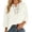 C667/Beige, variant on Blouses For Women Lace Trim Loose Fit Casual Solid Color 3/4 Sleeve Blouse Top For Everyday Comfort And Style Fashion Outfits Trendy Clothes