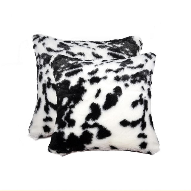 COUSSIN EN FAUSSE FOURRURE BELTON 18"X18" 2 PQT