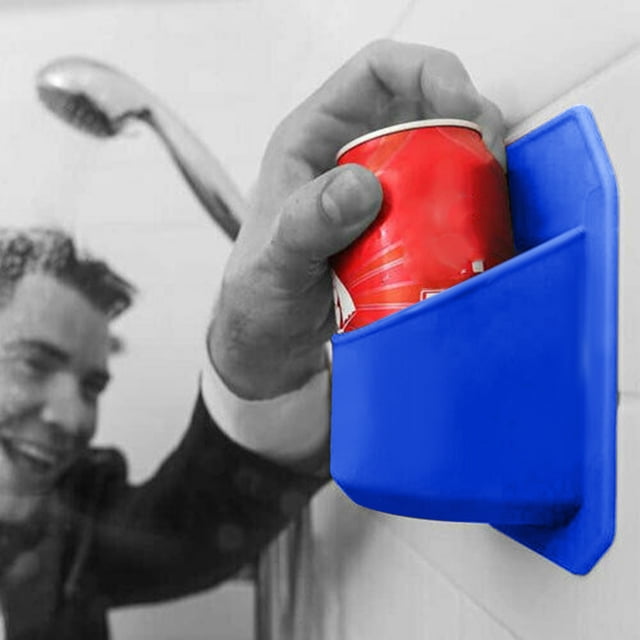 Xihbxyly Estante para Cerveza de Ducha, Instalación Sin Costuras, Soporte Portátil para Cerveza, Material Abs Duradero, Ideal para Cerveza y Vino Enlatados, Baño, Ducha, Barra Húmeda, Tamaño 14 X 9,8