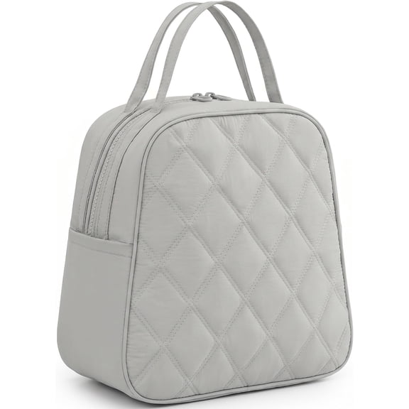 Lunch Box Lunch Bag for Women Men, Insulated Leakproof Lunch Tote Cooler Bag, Portable Lunch Pail for Work Office Meal Prep Picnic Travel(Gray)