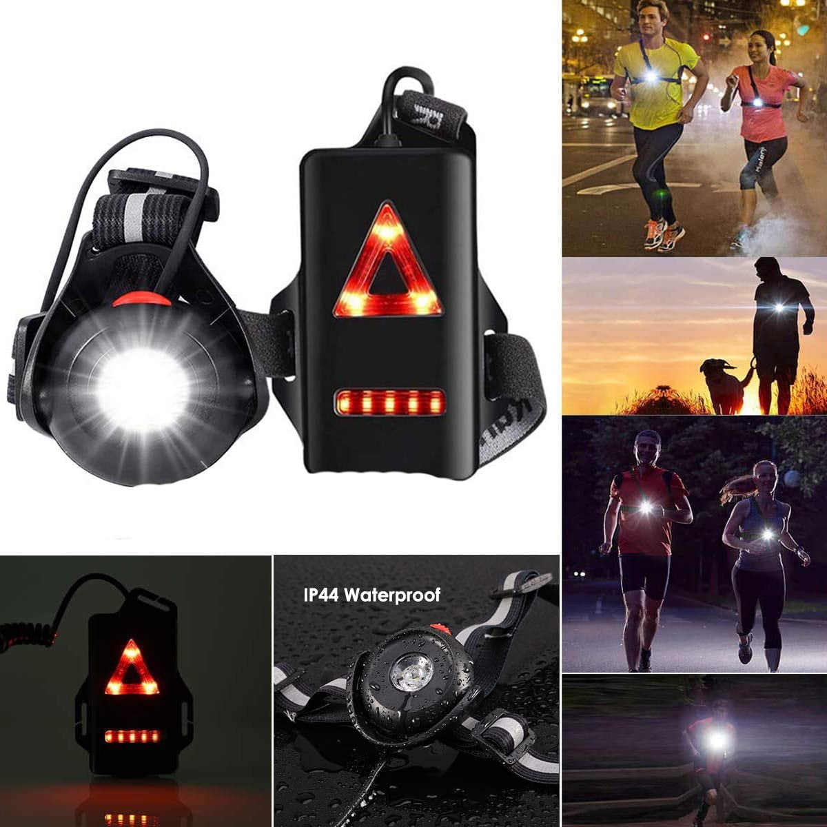 LNGOOR Running Chest Light,Night Running Light, LED Chest Lights