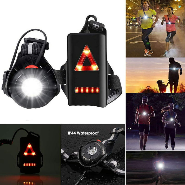 CNKOO Running Chest Light,Night Running Light, Outdoor Sport Running Lights  LED Night Running Flashlight Warning Lights USB Charge Chest Lamp